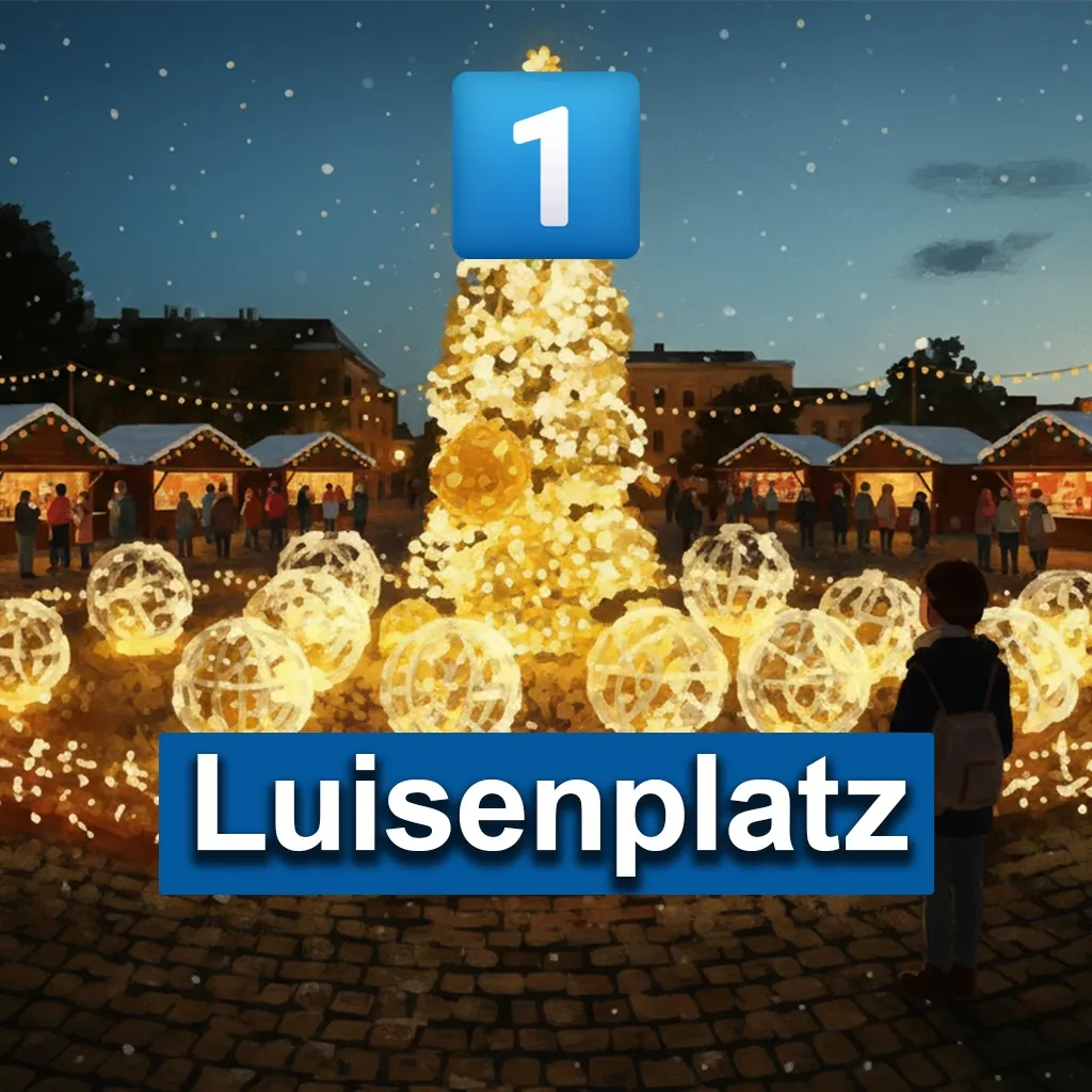 Weihnachtsmarkt auf dem Luisenplatz in Potsdam